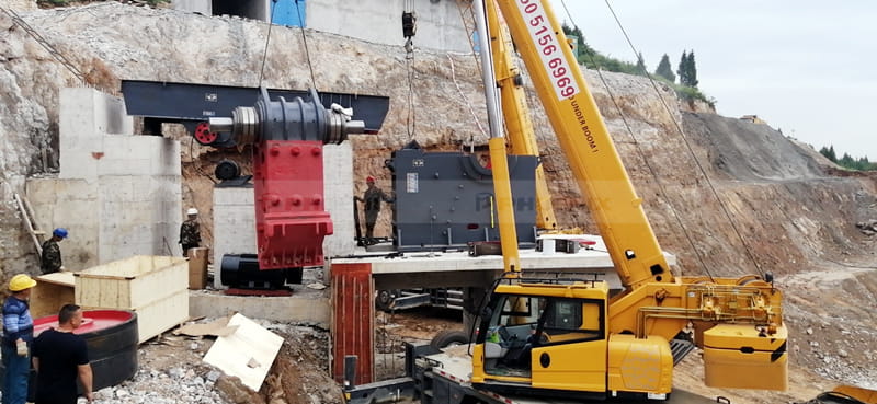 顎破現(xiàn)場安裝中